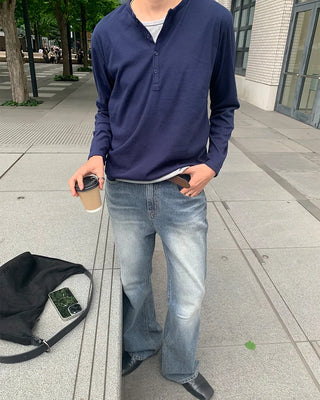 Slim bootcut denim pants