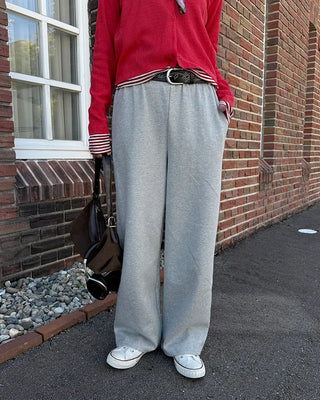 Simple elastic waist sweatpants