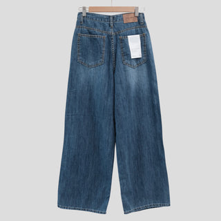 Summer denim wide-leg pants
