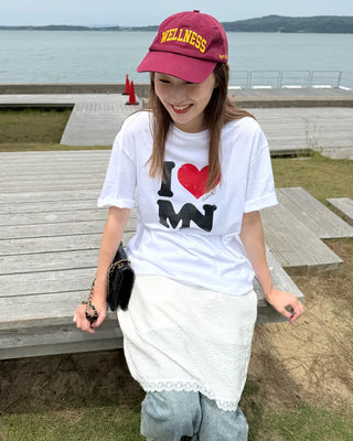 Layered midi skirt