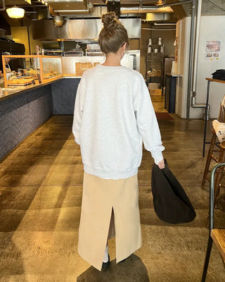 Classic cotton long skirt