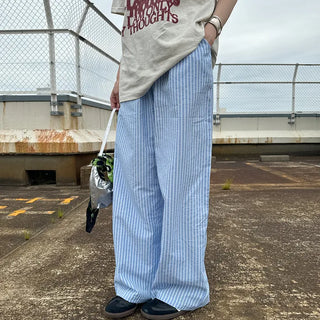 Striped Banding Pants
