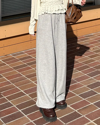 Side lace point sweatpants