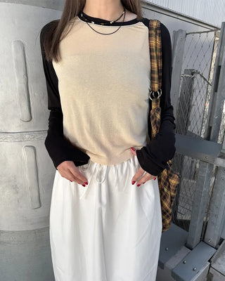Simple raglan sleeve T-shirt