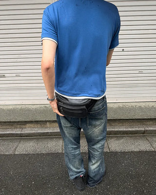 Faux Leather Multi-Pocket Waist Bag