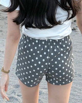 Polka Dot Knit Shorts