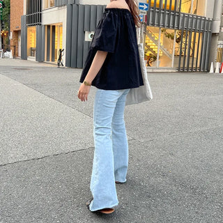 Bootcut denim pants