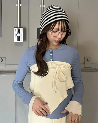 Half-button T-shirt