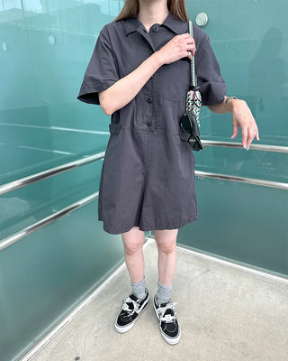 Simple short jumpsuit