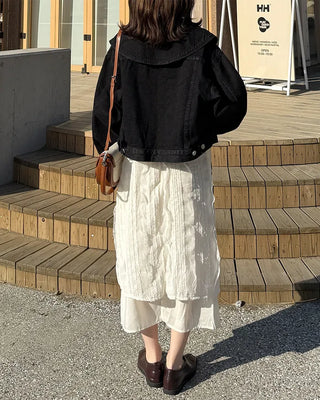 Big Collar Denim Jacket