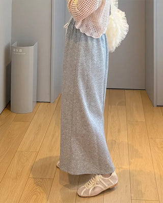 Sweat long skirt