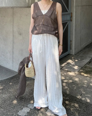 Scarf set sheer layered dress