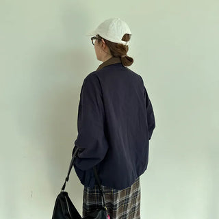Color Point Cotton Jacket