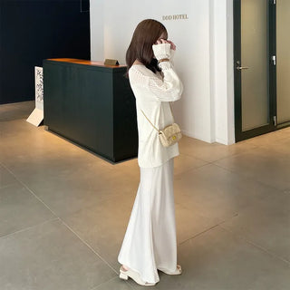 Boat neck sheer knit