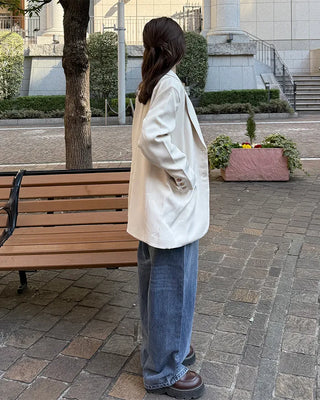 Oversized blazer jacket
