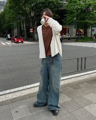 Linen striped shirt