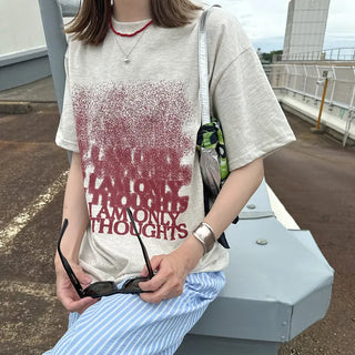 (Unisex) Gradient Lettering T-Shirt