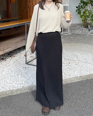 Loose-fit basic knit