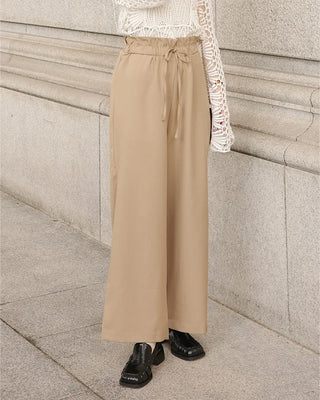 (ORIGINAL) High-waisted frill banding pants