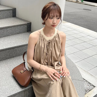 String Wide Jumpsuit