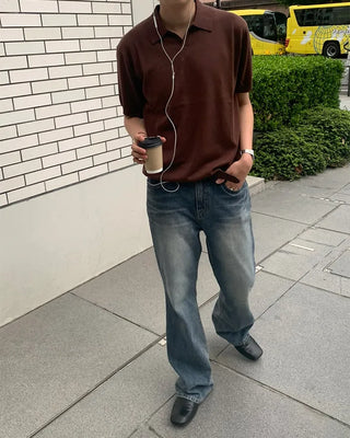 Slim bootcut denim pants