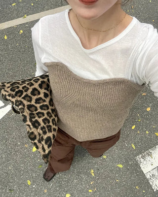 Ribbed sleeveless top