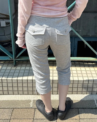 Sweat Slim Capri Pants