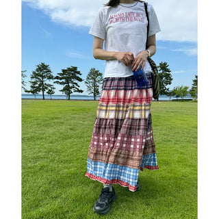 Hippie patchwork skirt