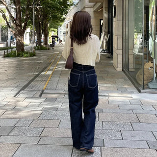 String Shirring Cropped Knit