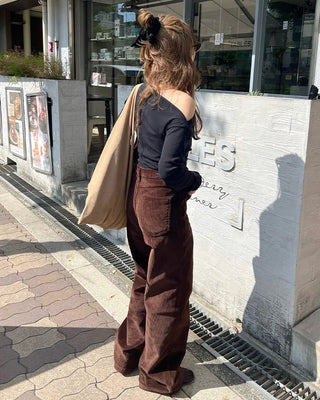 Asymmetrical Shoulder Shirring T-Shirt