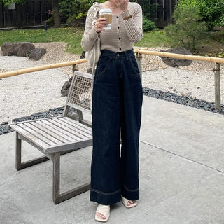 Striped cropped cardigan