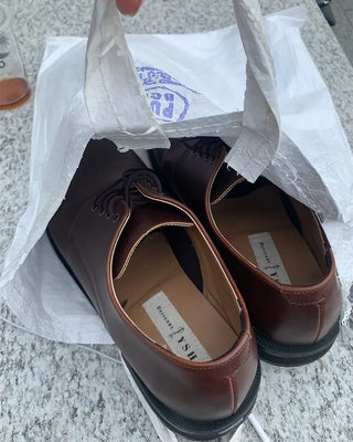 Wide derby shoes