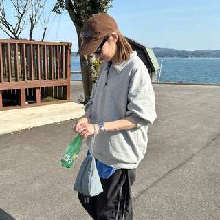 Half-zip sweatshirt