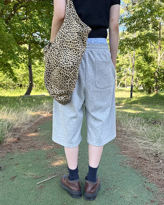 Layered sweat shorts