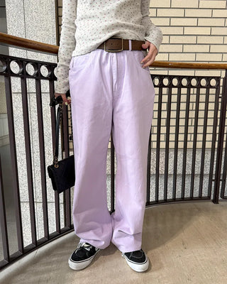 (Unisex) Colored Cotton Wide Pants
