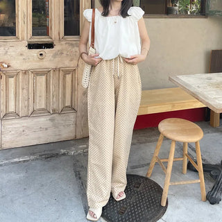 Back ribbon shirred blouse