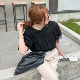 Organza Layered T-Shirt