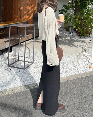Loose-fit basic knit