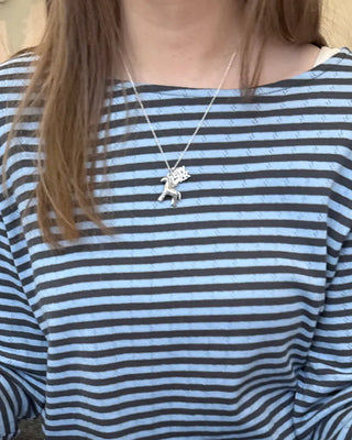 Flower Horse Necklace