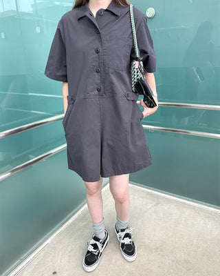 Simple short jumpsuit