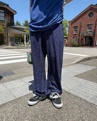 Flower Summer Waffle Easy Pants