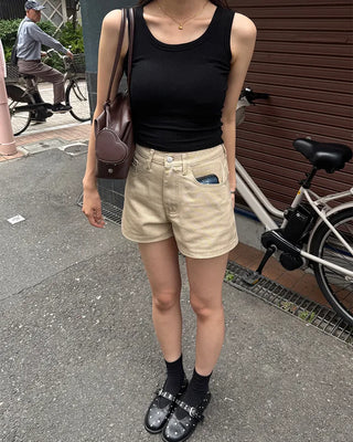 Basic cotton shorts