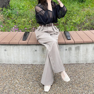 Sheer layered blouse