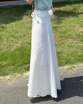 Wrap long skirt