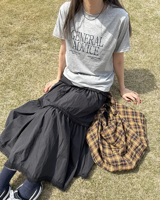ADVICE Lettering Short-Sleeve T-Shirt