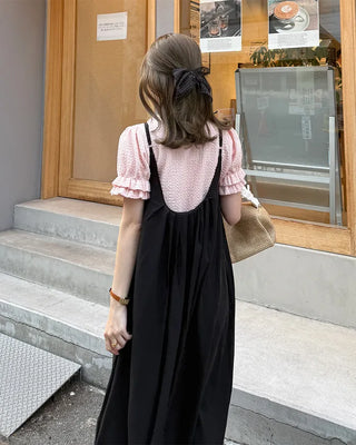 Can-can frill short-sleeved T-shirt