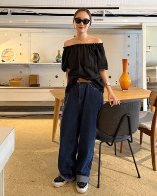 String Two-Way Nylon Blouse