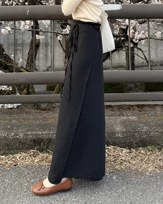 Layered strap wrap skirt