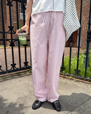Double Stripe Summer Easy Pants