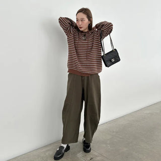 Striped Hoodie Knit